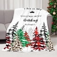thumbnail image 1 of Fleece Throw Blanket Super Soft Warm Flannel Christmas Blankets for Couch, Sofa Bed, Cozy,Fuzzy and Lightweight,This is My Christmas Movie Watching Blanket Xmas Tree Red Buffalo Check,50x60 Inches, 1 of 8