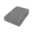 thumbnail image 1 of Fleece Throw Blanket, Throw Blankets for Couch, Cozy Throw Blanket, 20X28 In, Dark Neutral Shade, Living Room Napping, 1 Pc, 1 of 7