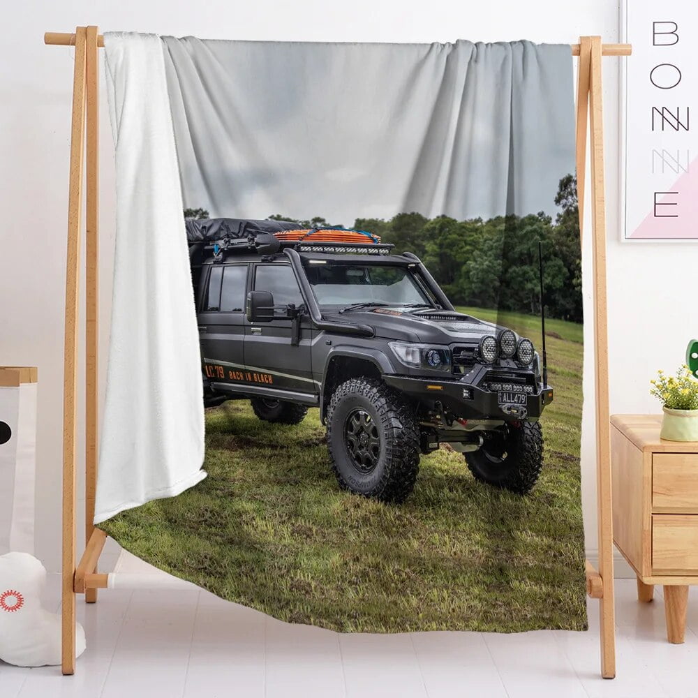 Fleece Throw Blanket Truck Sherpa Blanket for Sofa Couch Bed Sports Car