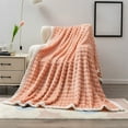 thumbnail image 1 of Fleece Throw Blanket for Sofa & Bed, Soft, Warm & Cozy Microfiber Blanket, Striped Decorative Blanket for Adults, Machine Washable, 1 of 9