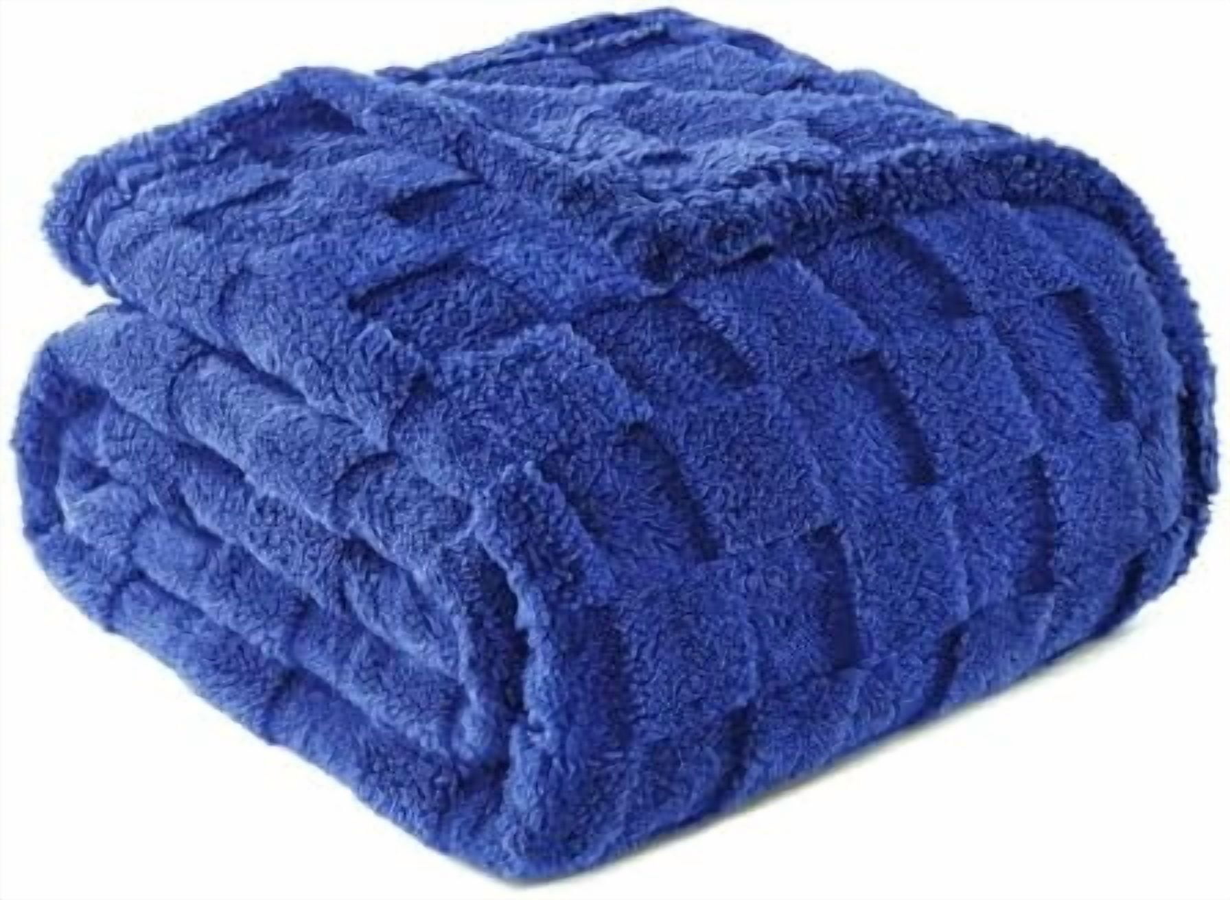 Cobalt Blue Throw Blanketnull