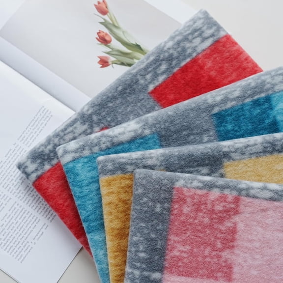 Fleece Throw Blankets Bulk Fleece Blankets Solid Wholesale Lightweight Warm Soft for Pet Bed Couch Office Gifts Travel Seasons (Pack of 6-50x60 Inches,Multiple Plaid)