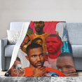 thumbnail image 1 of Fleece Throw Frank Music Ocean Blanket for Couch Sofa or Bed Throw Size, Soft Fuzzy Plush, Flannel Lap Blanket, Super Cozy and Comfy for All Seasons 60"x50", 1 of 1