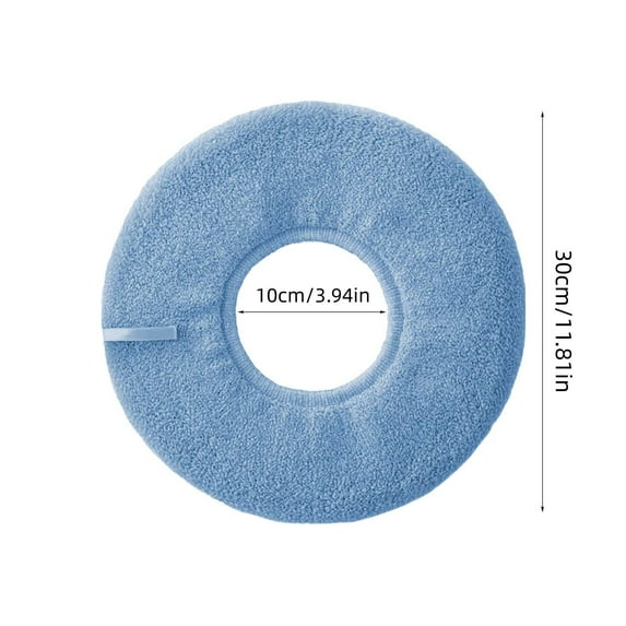 Fleece Toilet Seat Cover for Warmth Stretchable Washable Fiber Cloth, Easy Installation Comfortable Toilet Lid Seat Cushion Cover