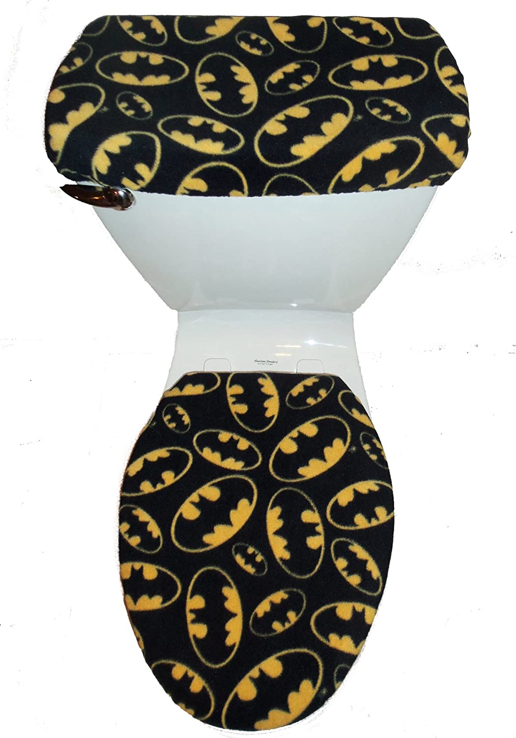 Fleece Toilet Seat and Tank Cover Set Batman (Logo)