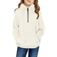 thumbnail image 1 of Fleece Top For Toddlers Girls Boys Fleece Hoody Jackets Kids Zip Up Outerwear Coat Toddler Kids Sweatshirt, 1 of 6