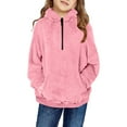 thumbnail image 1 of Fleece Top For Toddlers Girls Boys Fleece Hoody Jackets Kids Zip Up Outerwear Coat Toddler Kids Sweatshirt, 1 of 6