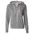 thumbnail image 1 of Fleece Unisex French Terry Heathered Hooded Full-Zip Sweatshirt, 1 of 5