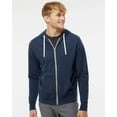 thumbnail image 1 of Fleece Unisex French Terry Heathered Hooded Full-Zip Sweatshirt, 1 of 5