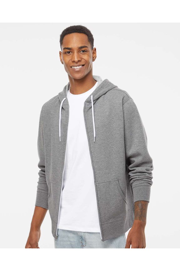 Fleece Unisex Hooded Full-Zip Sweatshirt