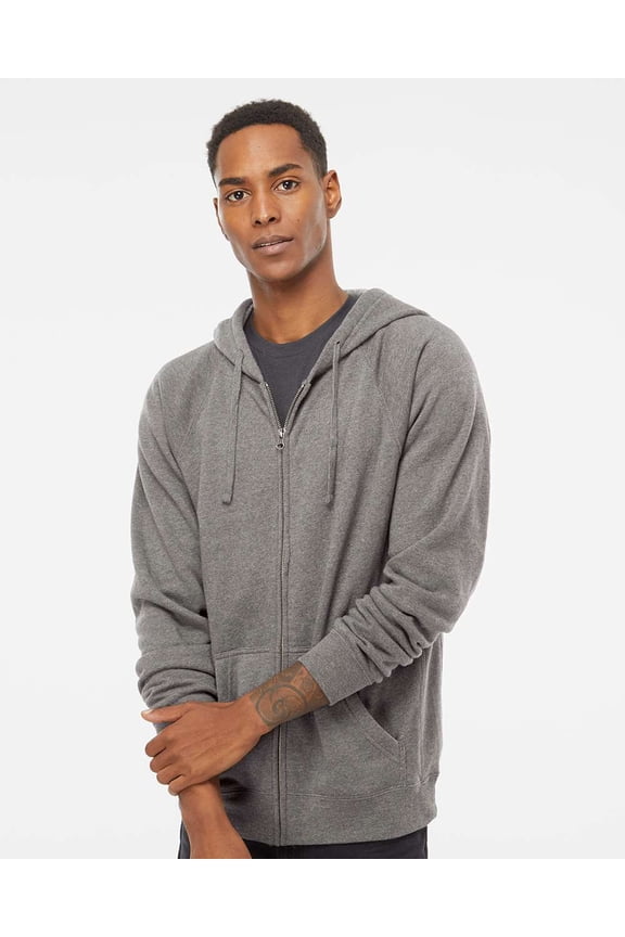 Fleece Unisex Special Blend Raglan Hooded Full-Zip Sweatshirt