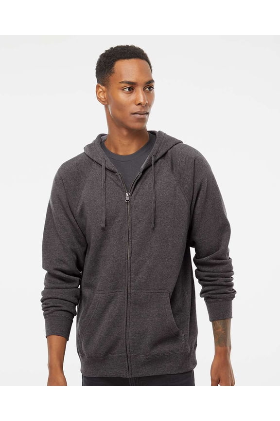 Fleece Unisex Special Blend Raglan Hooded Full-Zip Sweatshirt