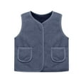 thumbnail image 1 of Vest Girls Sleeveless Outerwear Vests Winter Vest Kids Clothing 8-9 Years, 1 of 4