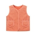 thumbnail image 1 of Fleece Vest Girls ed Sleeveless Jacket Outerwear Jackets & Vests Kids Winter Clothes Girls Size 5-6 Years Clothes, 1 of 2
