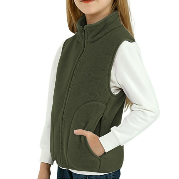 Vest Girls ed Sleeveless Jacket Outerwear Vests Winter Vest Girls Size 8-9 Years Clothes
