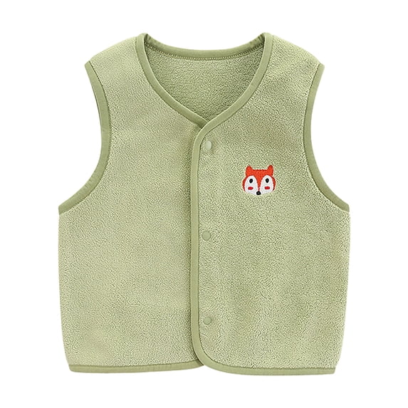 Vest Jacket Cute for Kids Boys Girls Toddler Sleeveless Cartoon Print Coat Winter Windproof Coat Warm Vest Outerwear Coats 9-12 Months