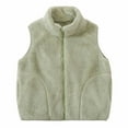 thumbnail image 1 of Vest Kids Full-Zip Green Kids Vest Lightweight Warm Boys Fall Vest Girls Vests 9-10 Years, 1 of 8