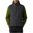 thumbnail image 1 of Fleece Vest Mens Fuzzy Full Zip Jacket with 3 Pockets Sleeveless Soft Warm Sherpa Waistcoat Winter Outerwear (L, Gray), 1 of 7