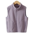 thumbnail image 1 of Fleece Vest ed Sleeveless Jacket Outerwear Vests Winter Vest Girls Clothes Size 7-8 Years, 1 of 5