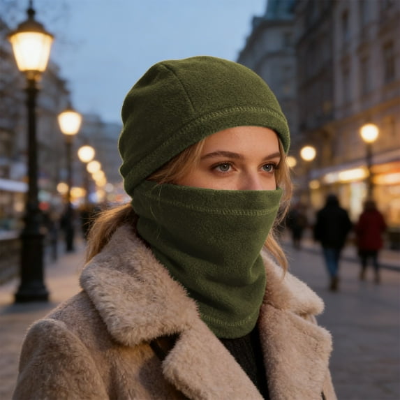 Fleece Winter Balaclava for Men and Women - Windproof Neck Gaiter and Ear Warmer for Skiing, Cycling, and Outdoor Activities