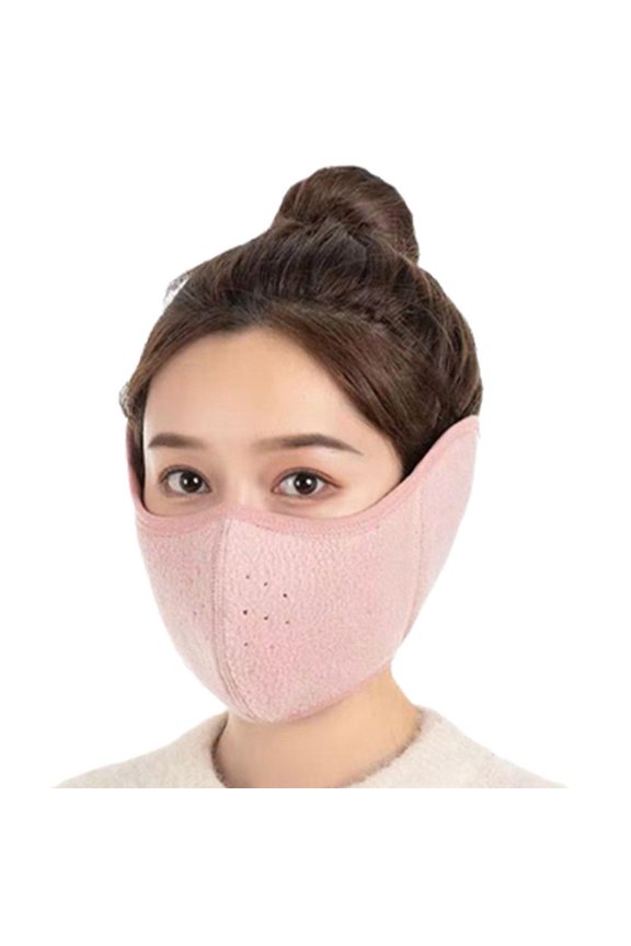 Fleece Winter Windproof Mouth Face Mask with Ear Protection for Men and Women, Suitable for Cycling and Motorcycling