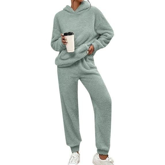 Womens Pajamas Long Sleeve Soft Cozy Loungewear Sleepwear Pullover Pants 2 Piece Lounge Sets for Women