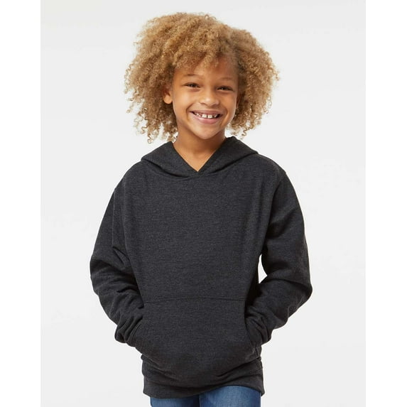 Fleece Youth Midweight Hooded Pullover Sweatshirt