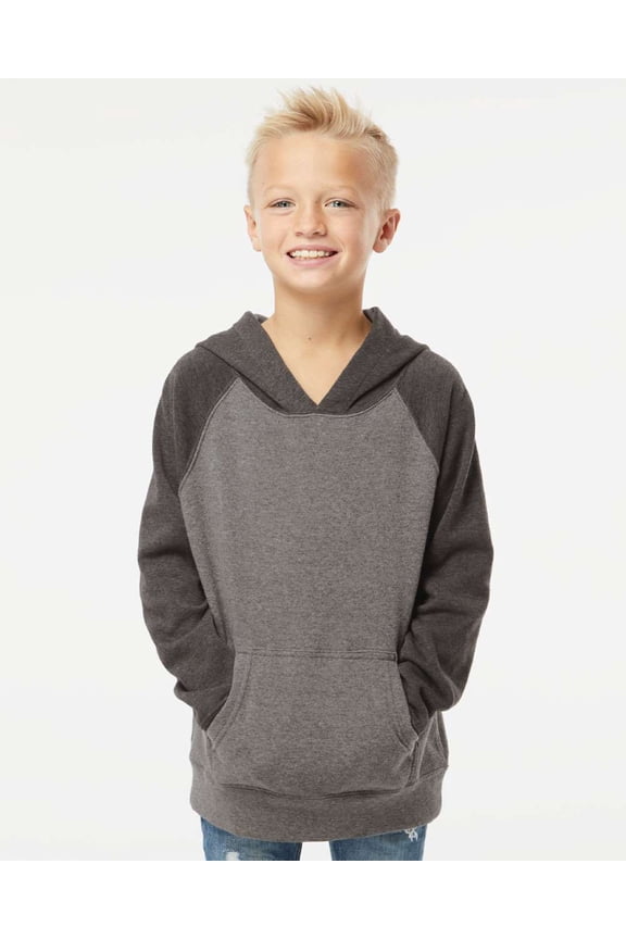 Fleece Youth Special Blend Raglan Hooded Pullover