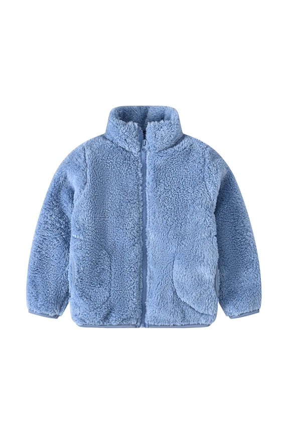 Zip Up Hoodie Jacket for Kids Boys Girls Coat Lined Children Lightweight Warm Winter Cozy Soft Outer Layer with Comfort Fit Outerwear Coats 18-24 Months