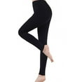 thumbnail image 1 of Fleece lined leggings for women - high waisted winter yoga pants, 1 of 5