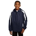 thumbnail image 1 of Sport-Tek YST81 Youth Fleece-Lined Colorblock Jacket, Shop all kids, 1 of 2