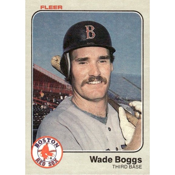 Wade Boggs 1983 Fleer Rookie Baseball Card 179