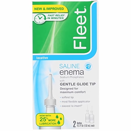 Fleet Adult Saline Enema 4.5 fl oz (Pack of 4)