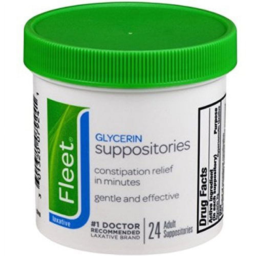 Fleet Adult Glycerin Suppositories, 24 Count (Pack of 14)
