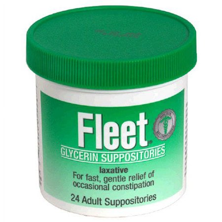 Fleet Adult Glycerin Suppositories, 24 Count