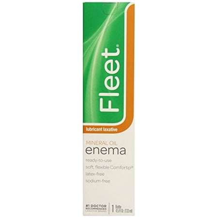Fleet Enema Laxative Relieves Constipation Mineral Sodium Free, 4.5 Oz, 10-Pack