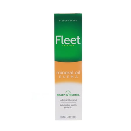 Fleet Enema Laxative Relieves Constipation Mineral Sodium Free, 4.5 Oz, 2-Pack