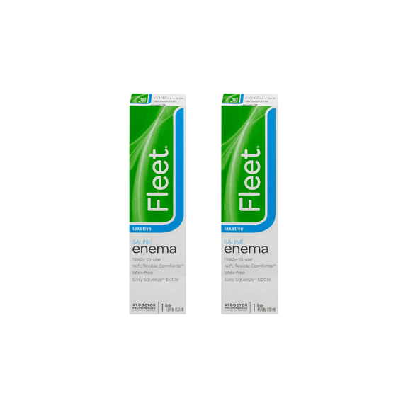 Fleet Adult Enema, Ready To Use For Constipation, 4.5 Oz, 2 Pack