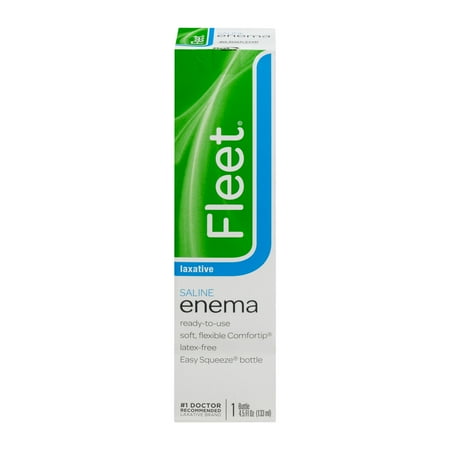 Fleet Enema, Ready-to-Use Saline Laxative, 4.5 fl. oz.