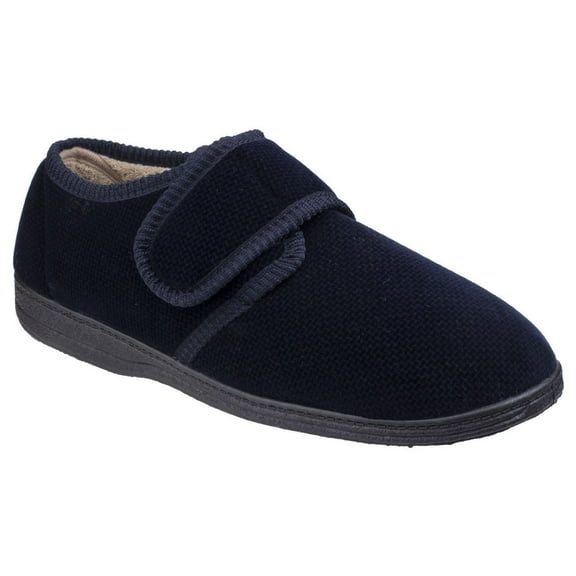 Fleet & Foster Mens Sam Touch Fastening Slippers