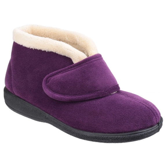 Fleet & Foster Womens Levitt Touch Fasten Slippers