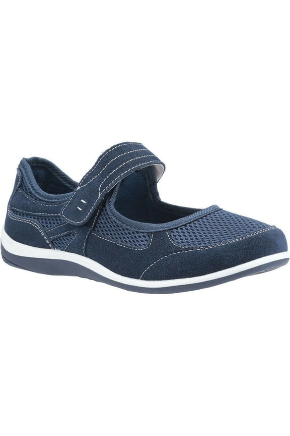 Womens Morgan Touch Fastening Suede Shoe