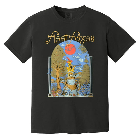 Fleet Foxes Chromatic Cat Strum Music Fan Graphic Souvenir Comfort Color T-Shirt
