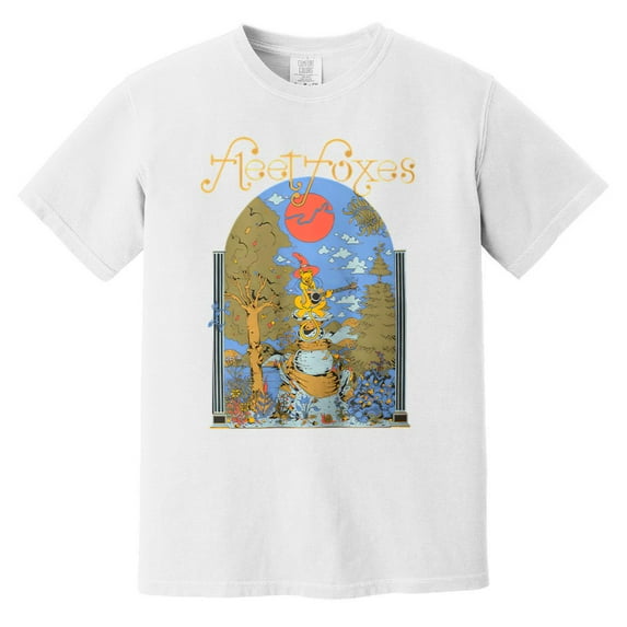 Fleet Foxes Chromatic Cat Strum Music Fan Graphic Souvenir Comfort Color T-Shirt