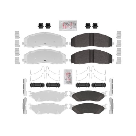 Fleet Front & Rear Galvanized HD Disc Brake Pads for Ford F450 SD 2016 8 bolt