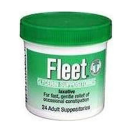 Fleet Glycerin Suppositories Adult 24 Each