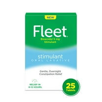 Fleet Laxative, Oral Laxative Stimulant, Overnight Constipation Relief, Laxative Tablets, 25 Count