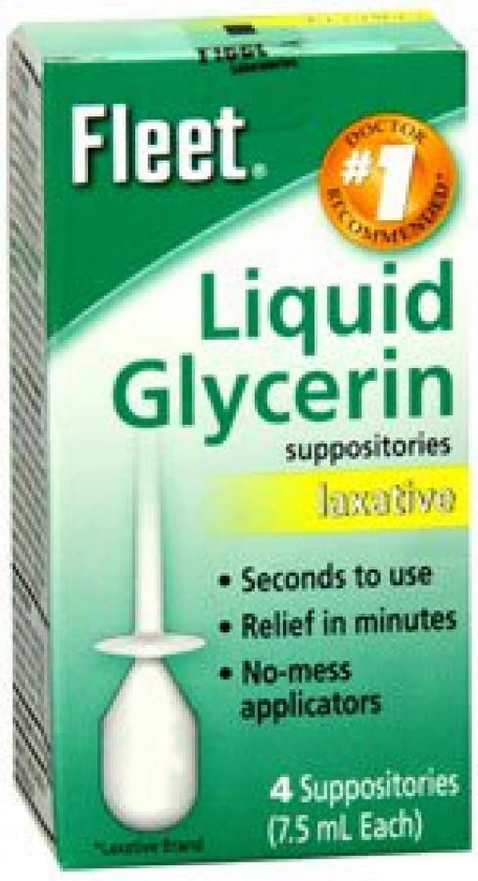 Fleet 7.5 Ml Liquid Glycerin Laxative Suppositories, Adult- 4 Ea 