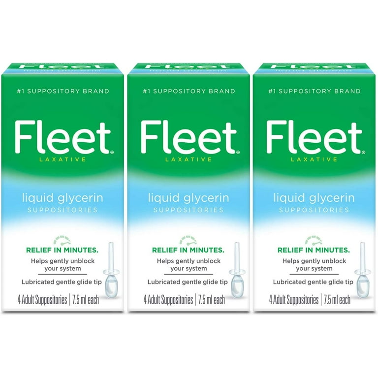 Fleet Liquid Glycerin Suppositories for Constipation Relief