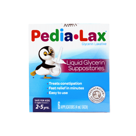 Fleet Pedia-Lax 4 Ml Liquid Glycerin Suppositories For Ages 2 - 5 Years - 6 Ea